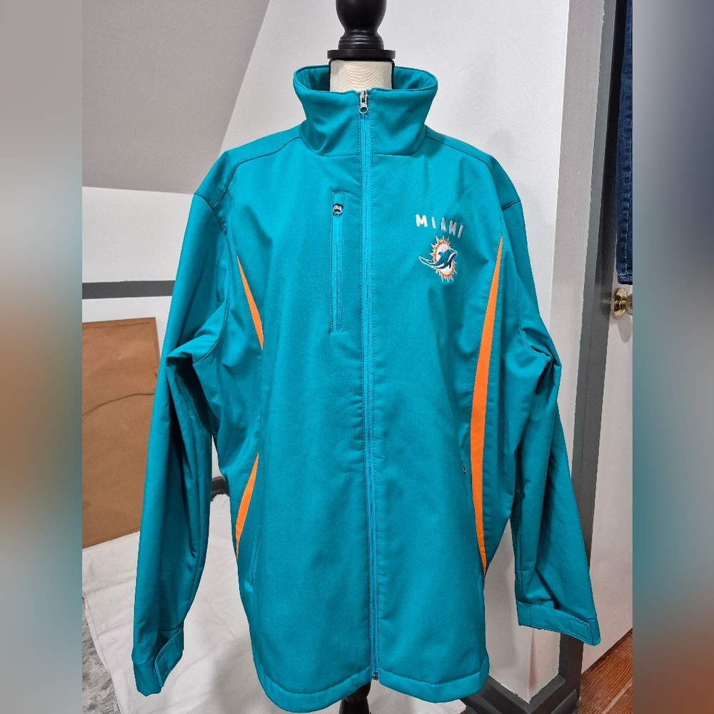 Like New! Miami Dolphins Lightweight Warm Jacket